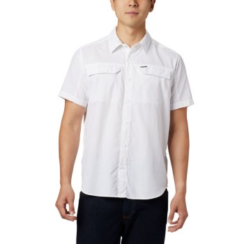 Columbia Silver Ridge 2.0 Short Sleeve Big, Camisa Blancos Para Hombre | 461590-ZHN